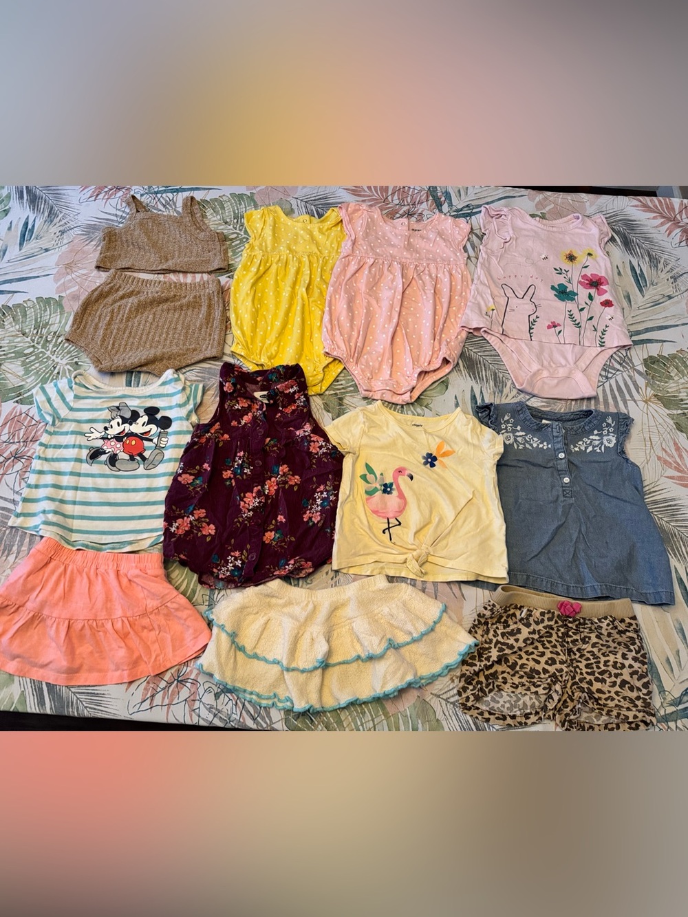 24 months girls 12 piece clothes bundle